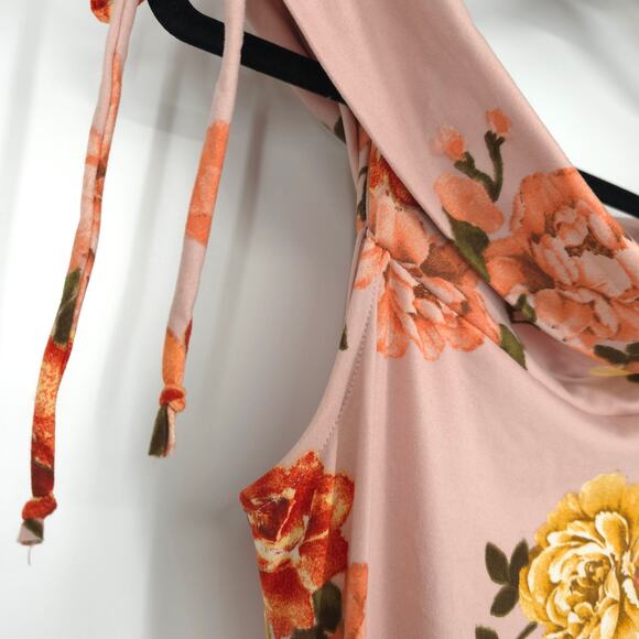 Bump Biddy Floral Off the Shoulder Maternity Dress Size Medium - Picture 7 of 12